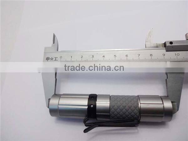 GS-5019 Aluminum 0.75W strong light led small torch light with rubber and clip