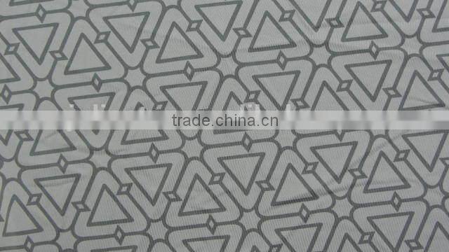 grey triangle polyester milk fiber Spandex print lycra fabric