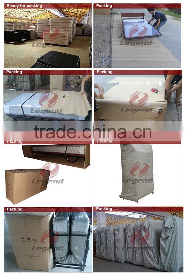 Portable white steel tube and pipe sleeper folding rollaway bed