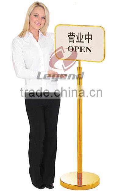 Hotel display sign holder with bracket for Dubai