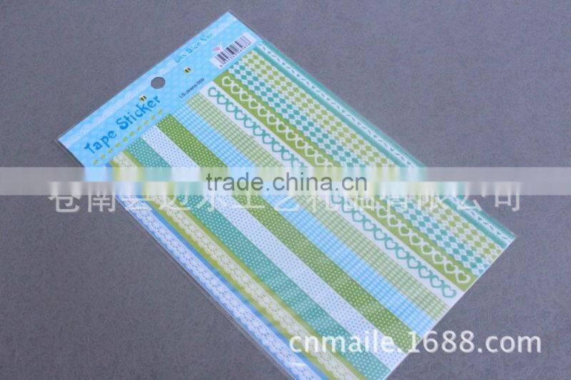 die cut diy decor cup lace pvc wall sticker