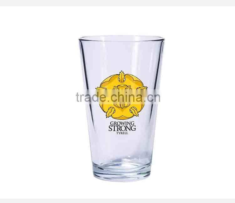 ARC International new design 16-Ounce printed Pub Beer Glass cup
