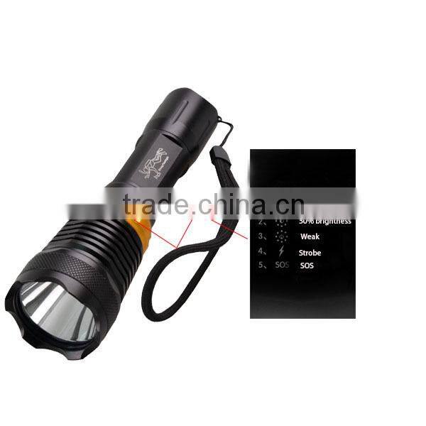 1800 Lm XP-E T6 LED Diving Dive Flashlight Waterproof Torch Light
