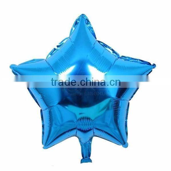 Wholesale 36" New Style Decoration Use Yellow Color Five-pointed Star Shape Foil Balloon