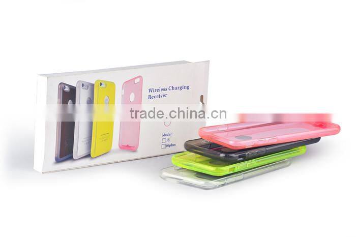 New Qi Wireless Charger Receiver TPU Soft Silicone Wireless Charging Case Cover For iPhone Power Charging Transmitter