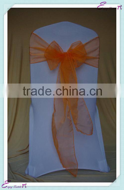 YHS#16 organza polyester banquet wedding wholesale chair cover sash