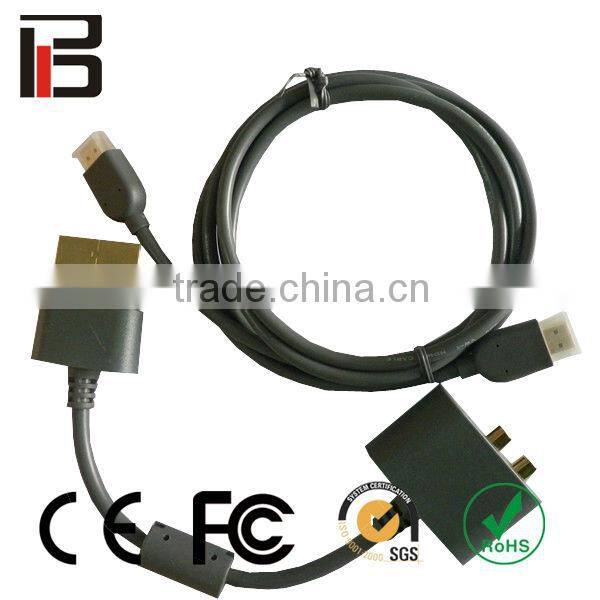 New optical RCA cable for xbox360 AV cable adapter for xbox360 acessories