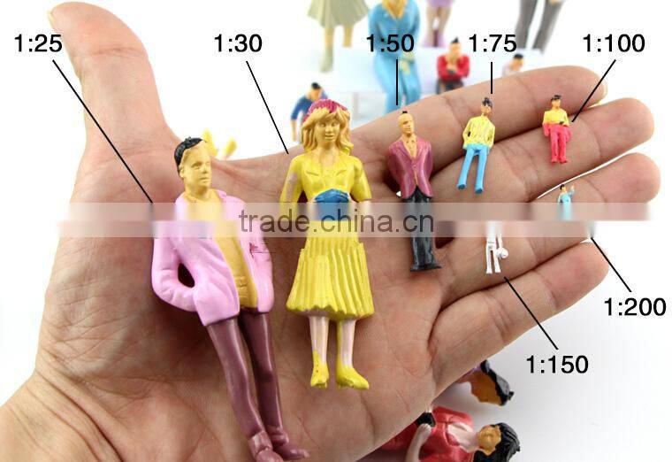 aritificial indoor figure, model figures in resin, scale model figure, plastic model figures for 1/30,2015 new set