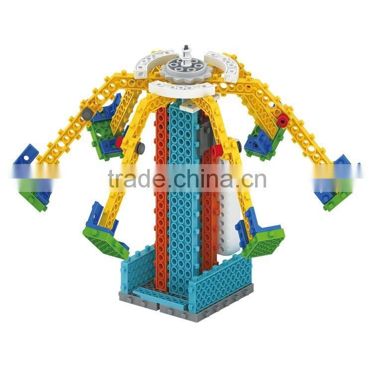 HIQ plastic kids B/O building blocks toy game