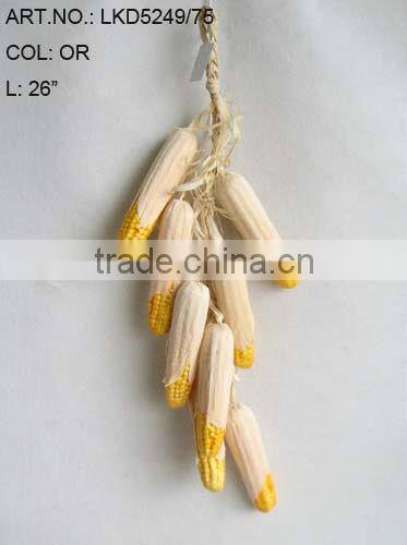 2014 High Quality Artificial Fruits Fake Corn String 26 inch Artificial Maize Peel Corn String