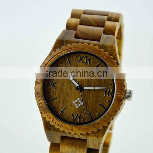 trendy cheap factory direct attractive multicolor waterproof wooden watch(WJ-3920)