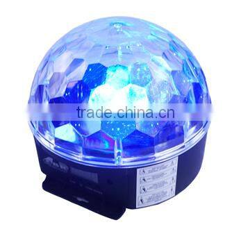 New Good product Pro 6PCS 3W RGBWYP Crystal Magic Ball LED Disco Light