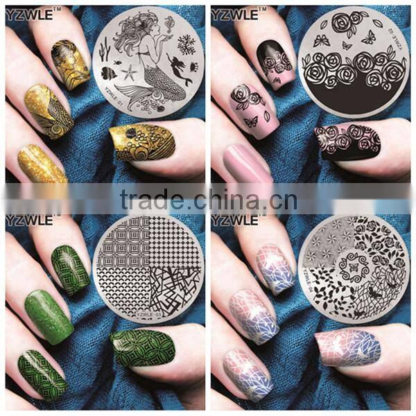 Fashion Summer hot new design DIY nail polish print image plate