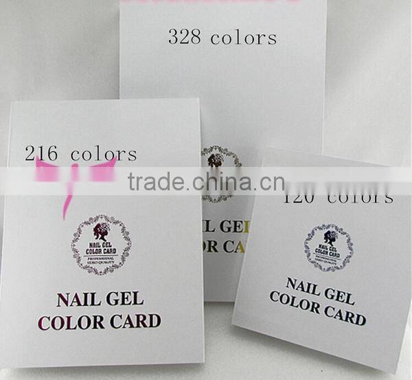 120 216 308 colors nail gel polish color chart book