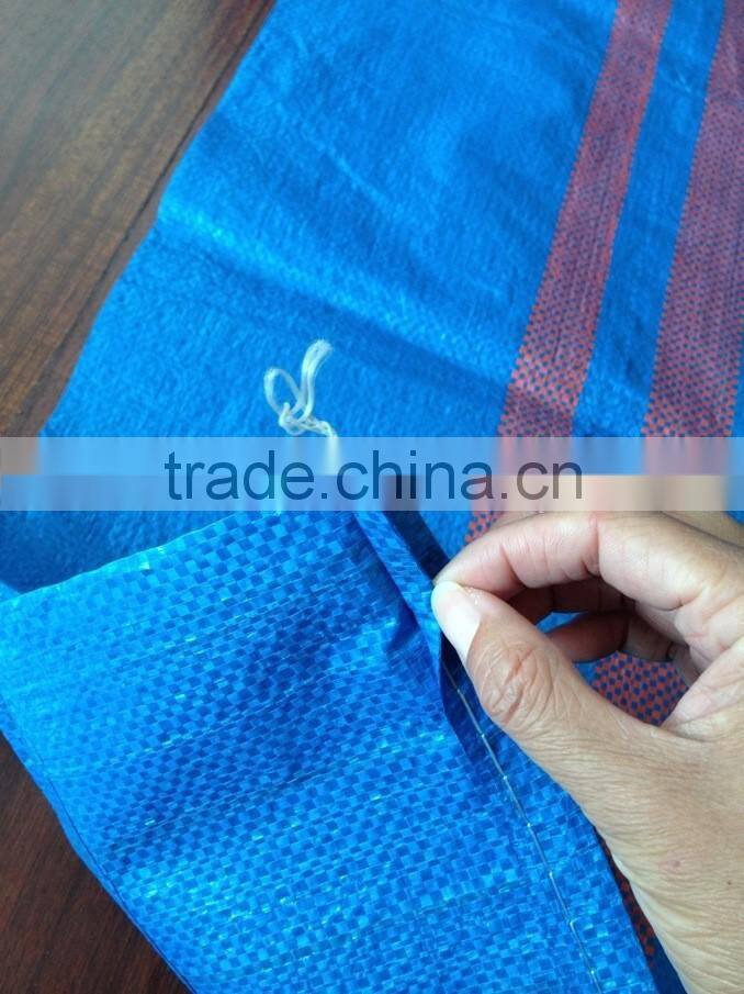 50kg plastic transparent eva bag with logo bags of rice,fertilizer packaging pp woven bag