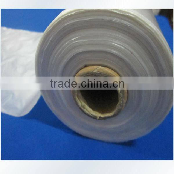 plastic garbage bags in roll