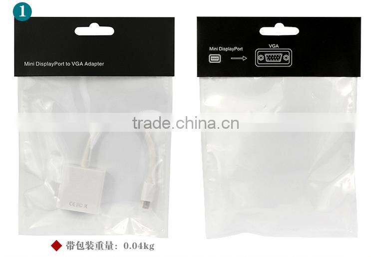 Thunderbolt Mini Displayport DP to VGA Adapter Cable