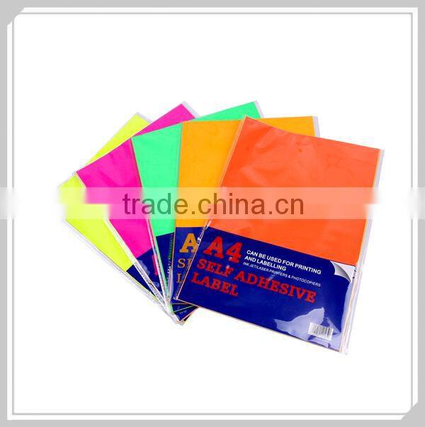 Adhesive labels for plastic bags