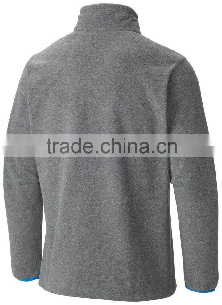 OEM Custom Wholesale Stylish Half Zip Fleece Jacket Mens 100% Polyester Fleece Pullover