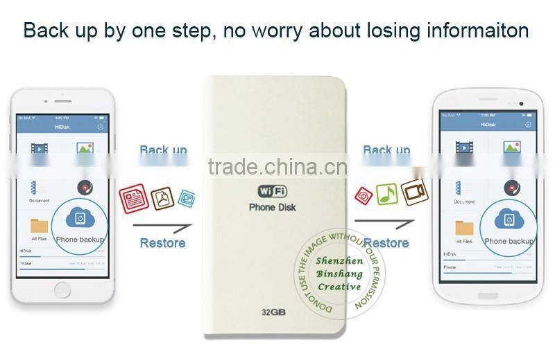 Wireless digital storage external hard disk with wifi for mac usb flash drive