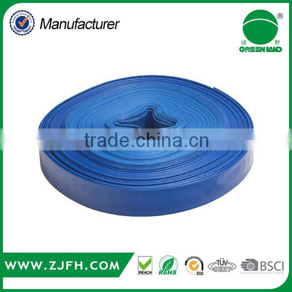 high quality 2bar 3bar 4bar PVC layflat hose water irrigation manufacturer