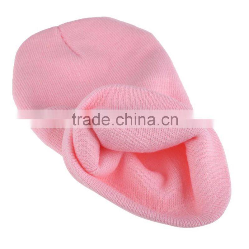 Cheap Custom Knitted Beanie hats For Girl For wholesale