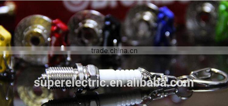 2016 Newest Product Spark Plug LED Key Chain, Metal Flashlight Key Chain, Portable LED Flashlight Keychain