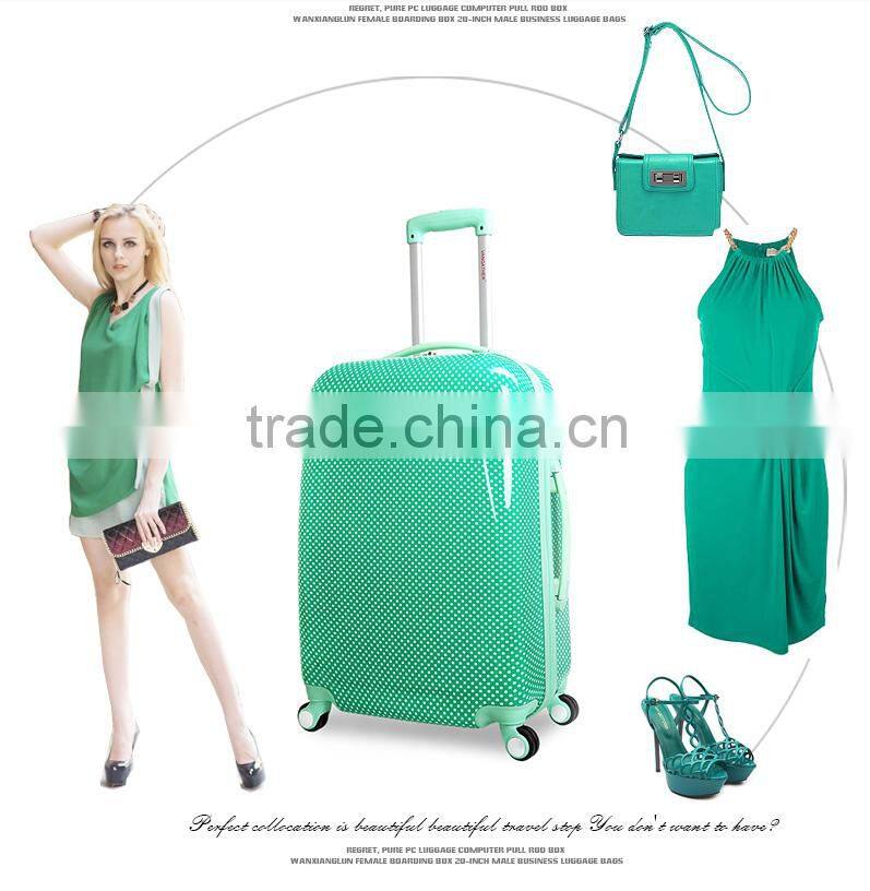 ABS+PC travel luggage with full zipper,connecting the case body luggage trolley bags