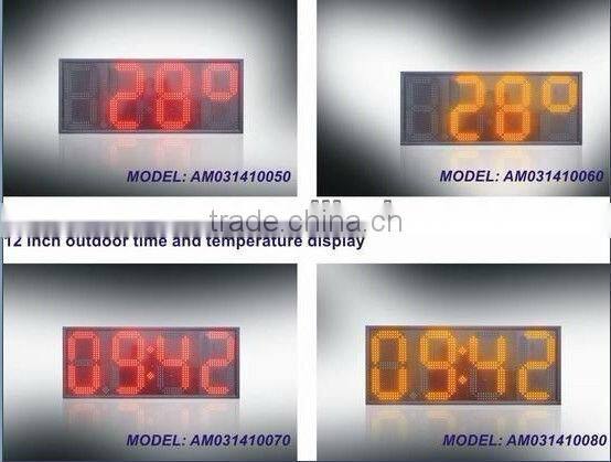 electronic wall display/wall mounted led clock display/stadium clock led display