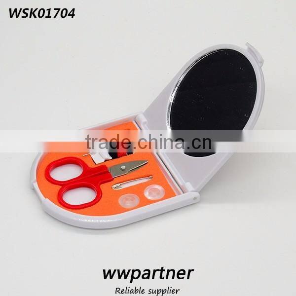 Airline Travel Kit with Comb Mirror and Sewing Kit