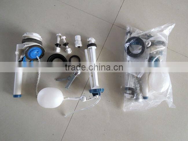 Water saving two piece toilet made in China flush valve water tank fitting