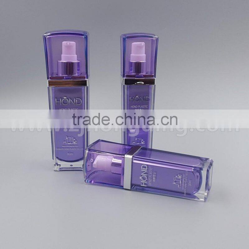 Lucury any color blue green heart shape 30ml acrylic bottle wholesale for body lotion cream,pet cosemtic bottle,plastic bottle