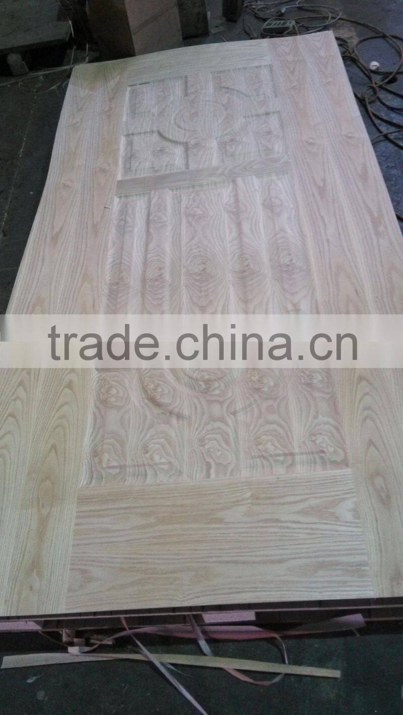 Flat, veneer, moulded, melamine MDF door skin