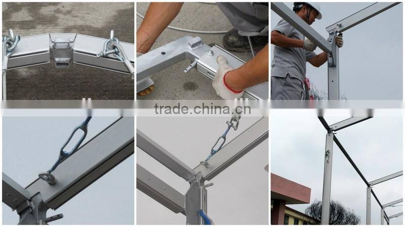 Outdoor party tent with ABS solid walls or glass walls