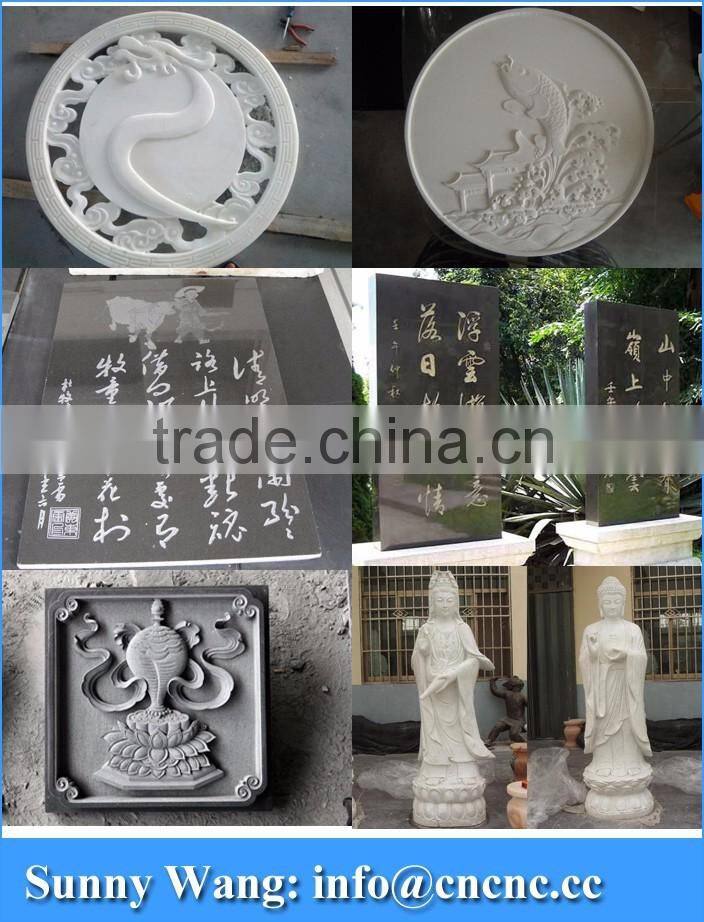 Heavy Duty Stone Engraving CNC Router 1300*2500mm With Yaskawa Servo Motor DSP Offline Control 5.5Kw Spindle ZK-1325