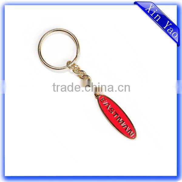 Cheap wholesale metal custom enamel brass key chain