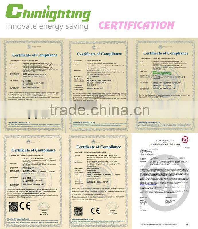 Edison style bulb G95 led filament lamp indoor decoration clear glass 6w e27 led bulb