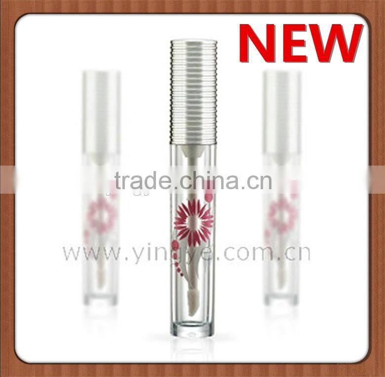 Silver shiny custom cute min lipgloss container