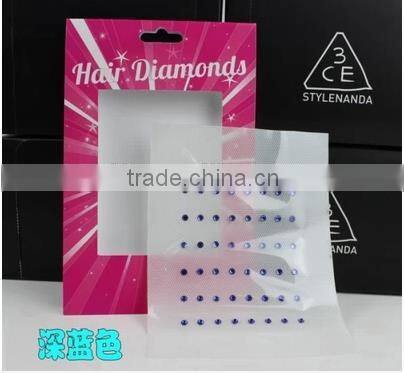 Hot sale crystal hair serum hair crystals hair bling crystal iron in hair crystals wholesale crystal hair accessories