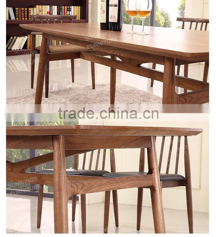 Cooperation with us be safe and on time wooden dining table set