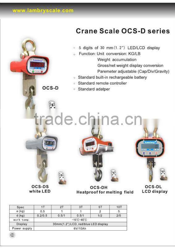 50ton capacity industrial Hanging weight scale