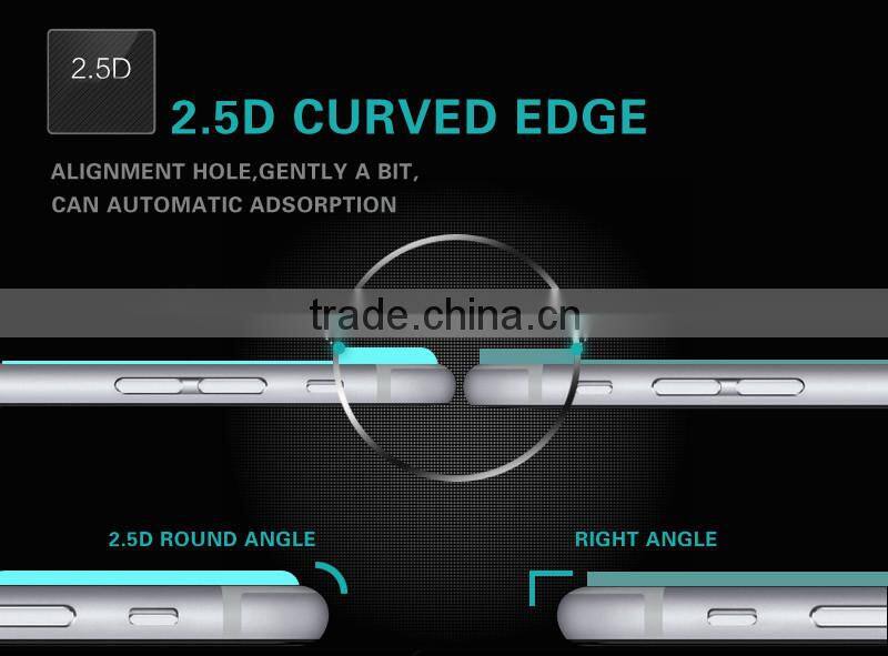 2016 top quality 0.26 mm 9H 2.5D Tempered Glass Screen Protector for iPhone 6