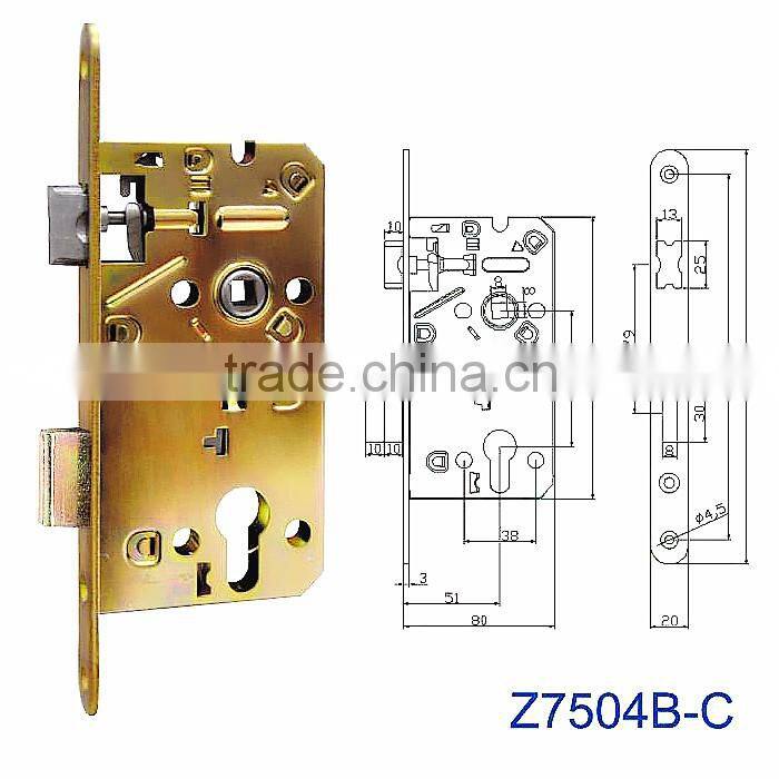 Famous branded door lock locking plate for office door security lock