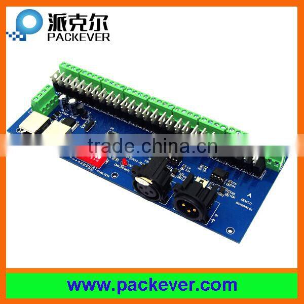 DC 12V-24V RJ45 27 CH/channel DMX LED decoder, 27CH DMX512 LED decoder