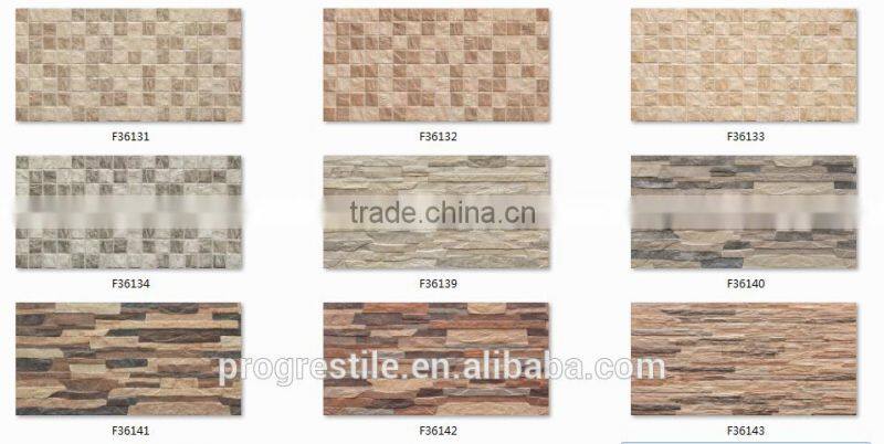 wall tiles design for modern house, stone like wall tile, exterior wall tile (N36176-1)