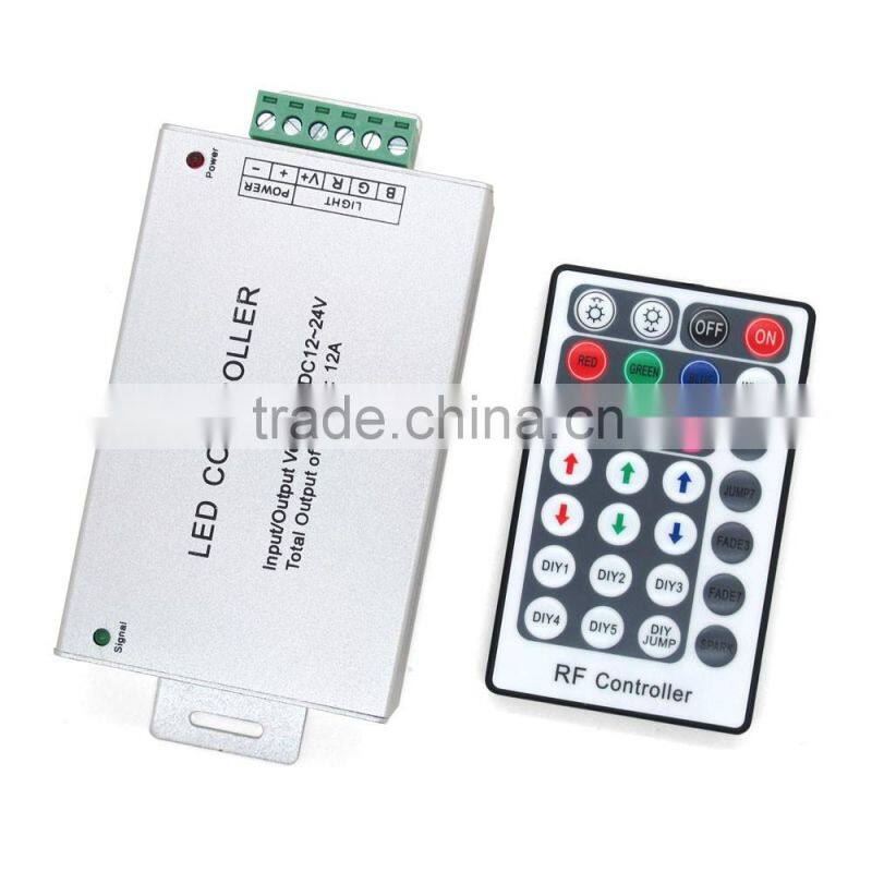 Factory price DC12-24V RF Wireless 28 Keys LED Controller for RGB LED Strips Light