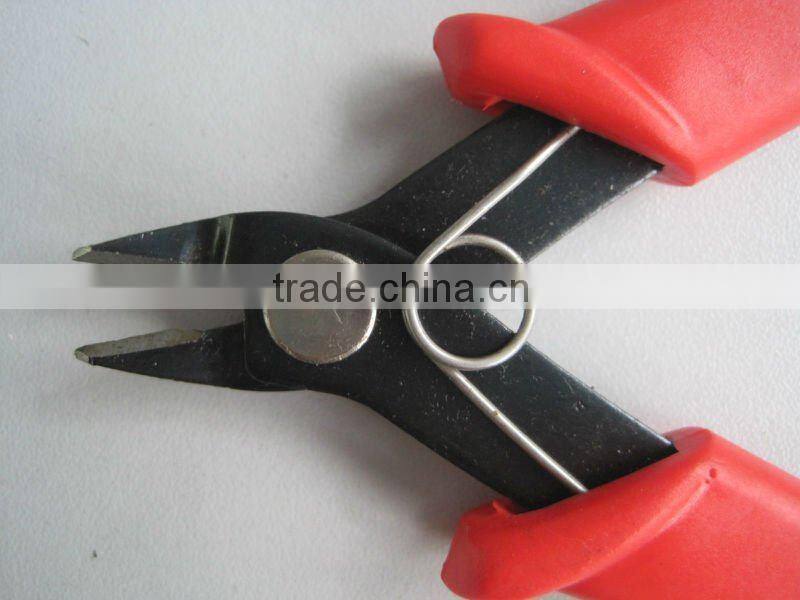 Red Insulate Coated Handle Electrical Wire Stripper Cutter 5"
