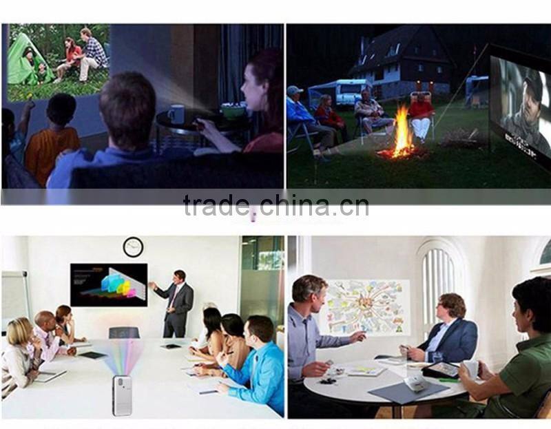 Mini Mobile DLP M6 Projector Android 4.4 smart Bluetooth 4.0 Quad Core led lamp DLP projector Full HD 1080P
