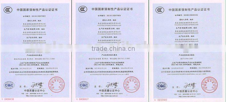 laminated glass 3mm-19mm with 3C/BV/ISO(manufacturer) 6+0.38+6 4+0.76+4 3+0.38+3