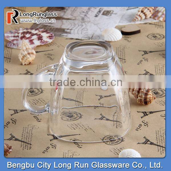 LongRun 180ml cheap coffee glass mug with handler
